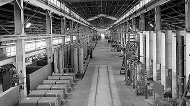 Oxygen generators under construction at Chattanooga, TN 1954