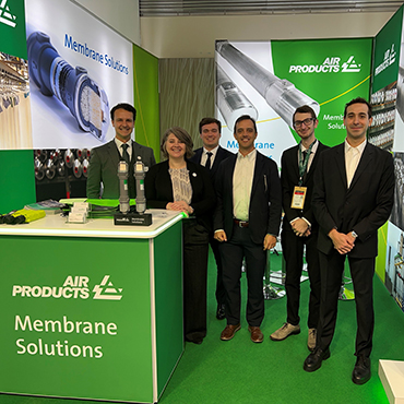 Air Products Membrane Solutions team at Ecomondo expo in Rimini, Italy